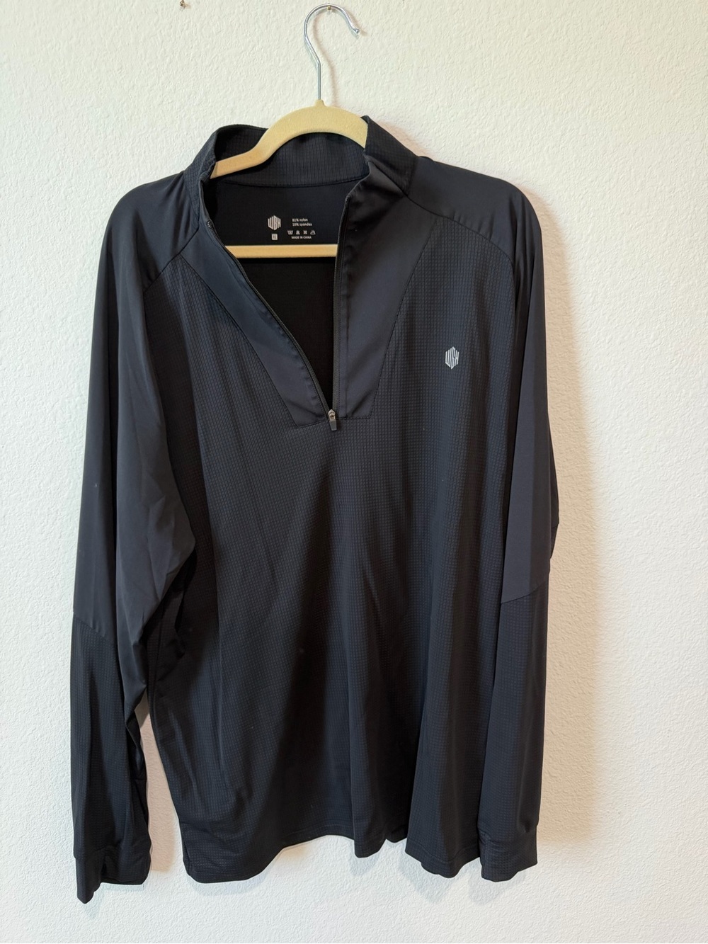 Men's Quarter-Zip Performance Hoodie - Black